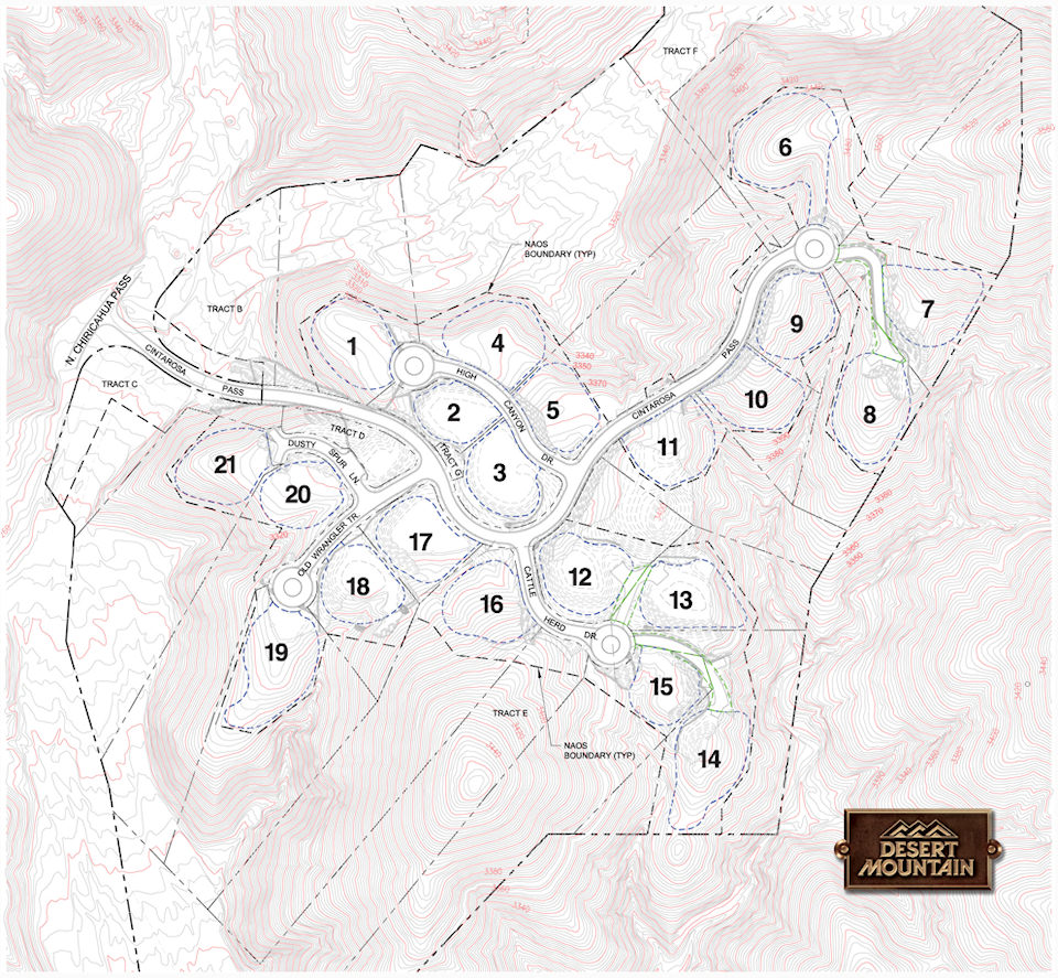 Cintarosa Ranch Map in Desert Mountain Scottsdale Arizona